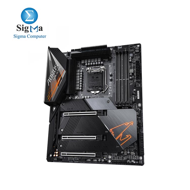 AORUS Z490 ULTRA MOTHERBOARD with Direct 12+1 Phases Digital VRM Design 10th Gen Intel