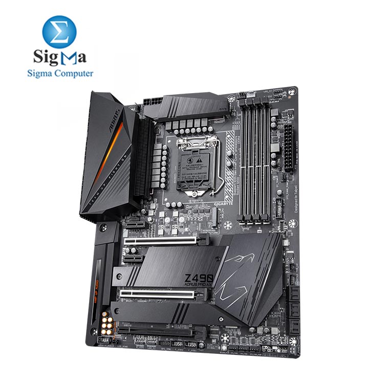 AORUS Z490 PRO AX Motherboard Intel LGA1200-Z490-ATX-Intel 2.5G LAN-Direct 12 Phase Digital Power-Dual M.2-SATA 6Gb-s-USB 3.2 Gen 2-Intel WiFi 6