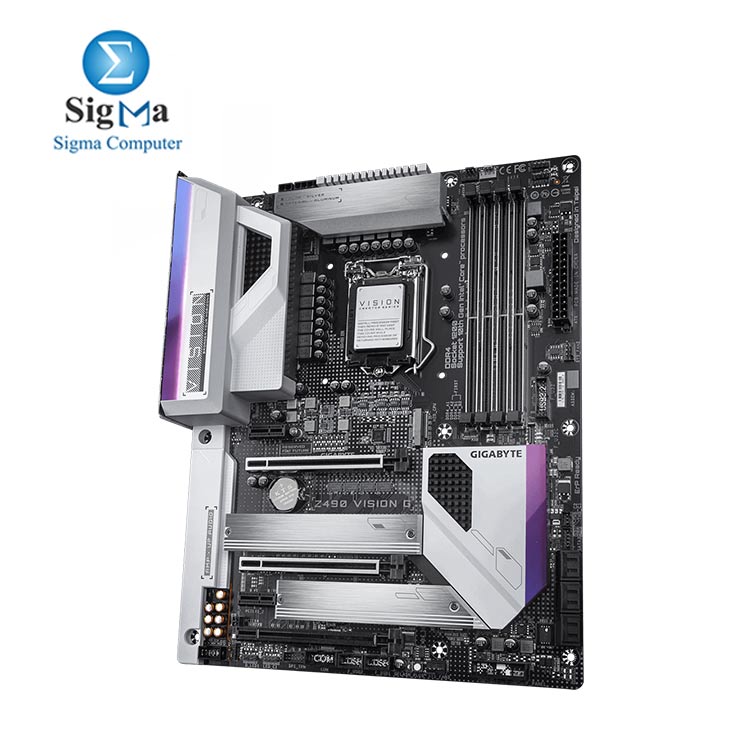 GIGABYTE Z490 VISION G LGA 1200 Intel Z490 ATX Motherboard with Dual M.2, SATA 6Gb/s, USB 3.2 Gen 2