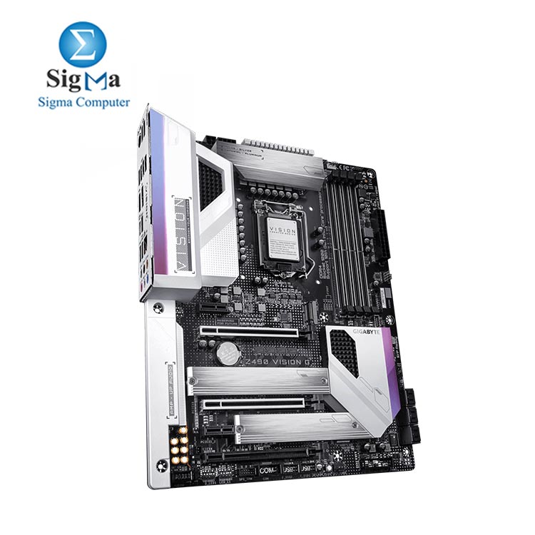 GIGABYTE Z490 VISION G LGA 1200 Intel Z490 ATX Motherboard with Dual M.2, SATA 6Gb/s, USB 3.2 Gen 2