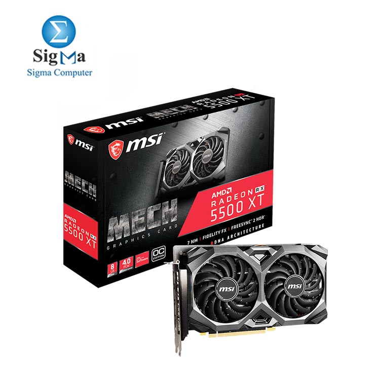 MSI Gaming Radeon RX 5500 XT MECH OC  8GB GDDR6