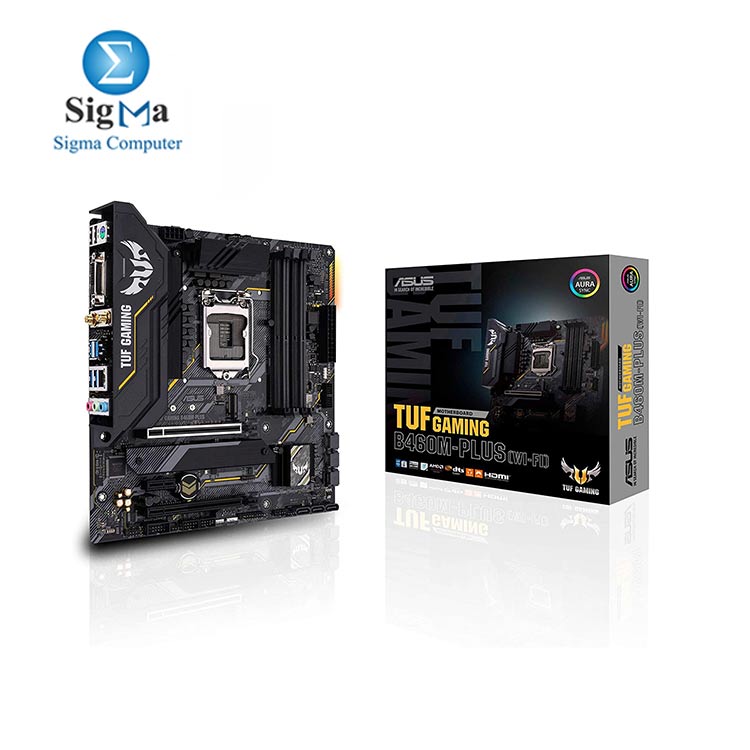 ASUS TUF GAMING B460M-PLUS  WI-FI  LGA1200  Intel 10th Gen  Micro ATX Gaming Motherboard