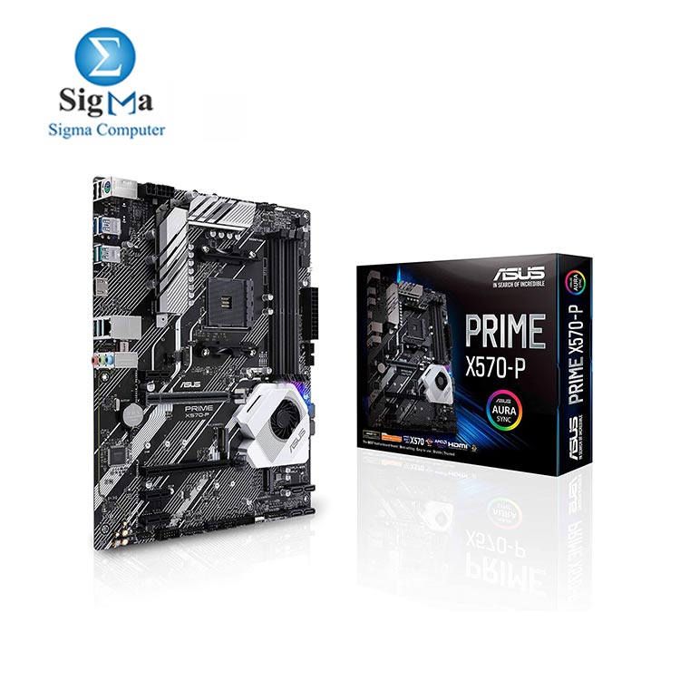 Asus Prime X570-P AMD AM4 ATX motherboard with PCIe 4.0 Aura Sync RGB