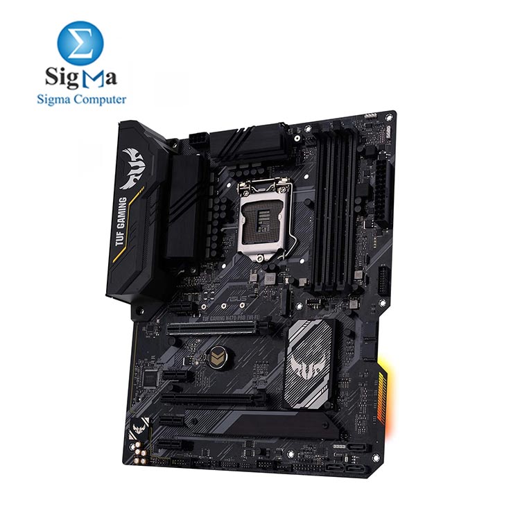 ASUS TUF Gaming H470-PRO WiFi ATX Gaming Motherboard RGB Header and Aura Sync