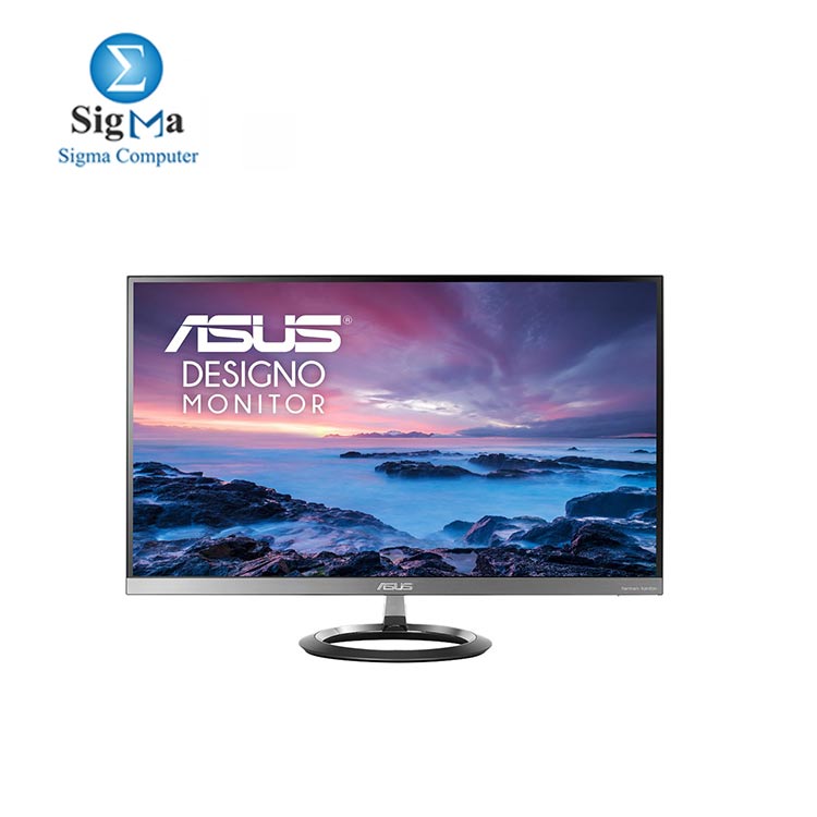 Asus Designo Monitor - 27 inch  2560x1440 IPS  5ms Ultra Slim WQHD, Frameless, Sub-woofer, Audio by Harman Kardon - 