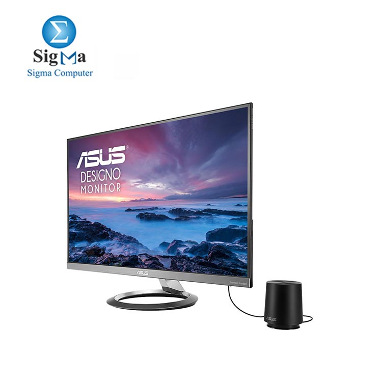 Asus Designo Monitor - 27 inch  2560x1440 IPS  5ms Ultra Slim WQHD  Frameless  Sub-woofer  Audio by Harman Kardon - 