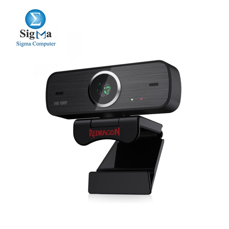 Redragon GW800 1080P Webcam with Built-in Dual Microphone 360-Degree Rotation 