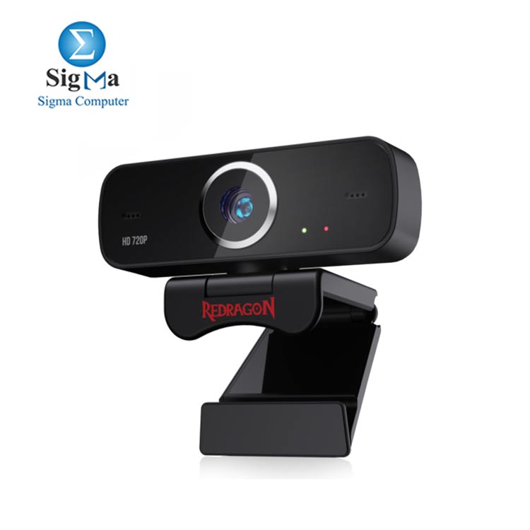 Redragon GW600 720P Webcam with Built-in Dual Microphone 360-Degree Rotation