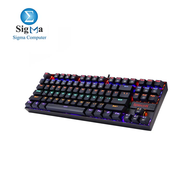 Redragon K552 Mechanical Gaming Keyboard LED Rainbow Backlit Wired Keyboard with Red Switches