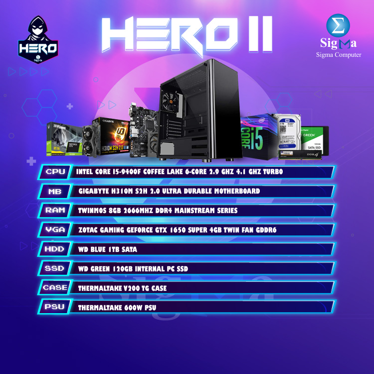 HERO 2 BUNDLE 10000 INTEL