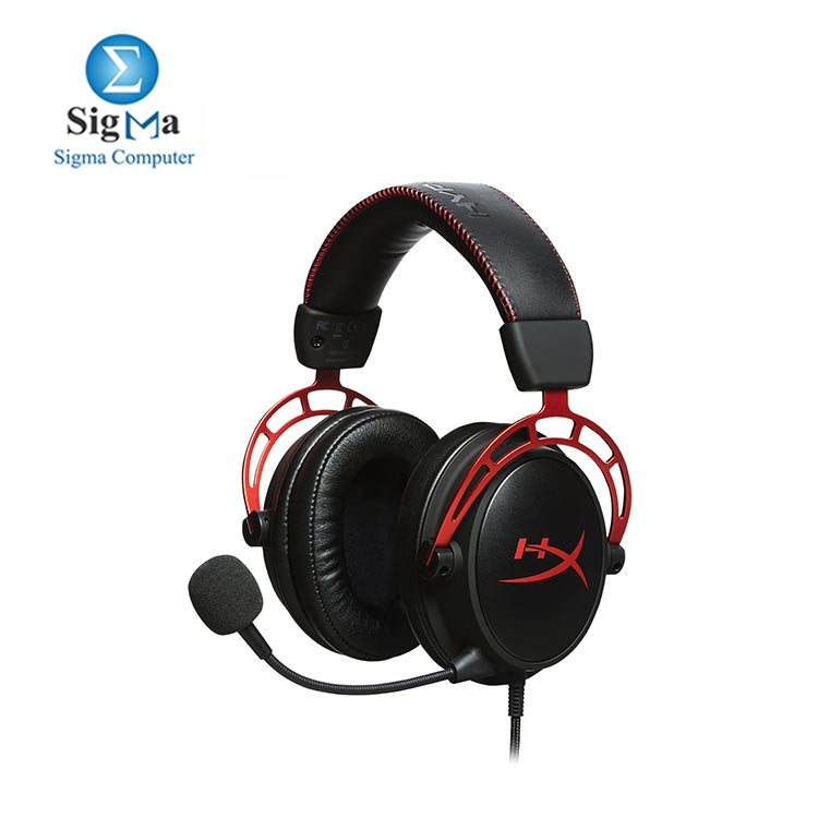 HyperX Cloud Alpha - Gaming Headset  Dual Chamber Drivers  Award Winning Comfort  Durable Aluminum Frame  Detachable Microphone HX-HSCA-RD EE