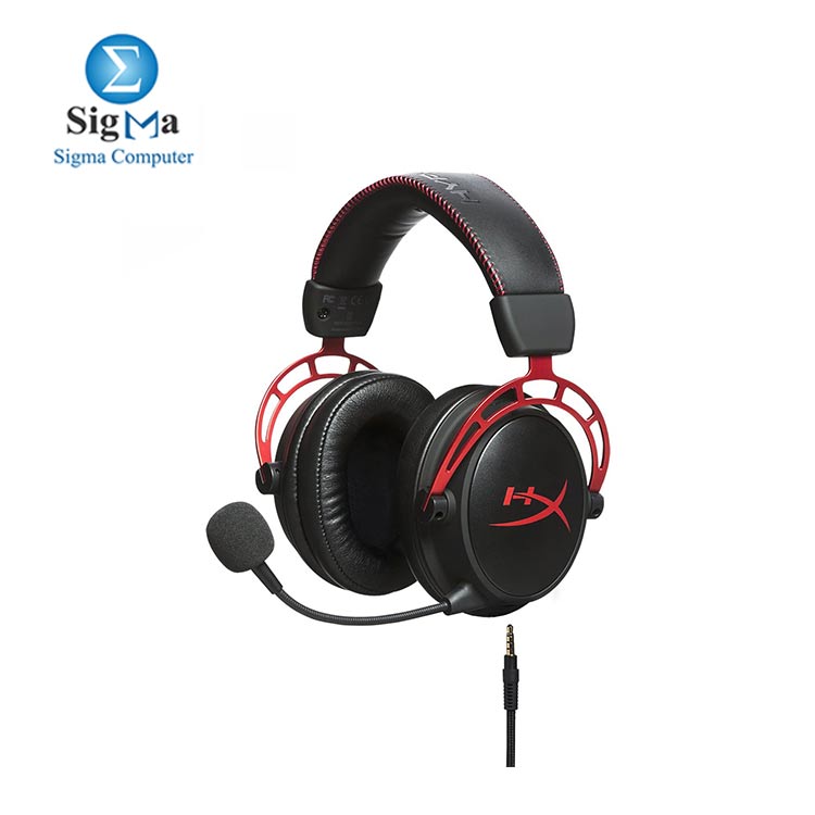 HyperX Cloud Alpha - Gaming Headset, Dual Chamber Drivers, Award Winning Comfort, Durable Aluminum Frame, Detachable Microphone HX-HSCA-RD/EE