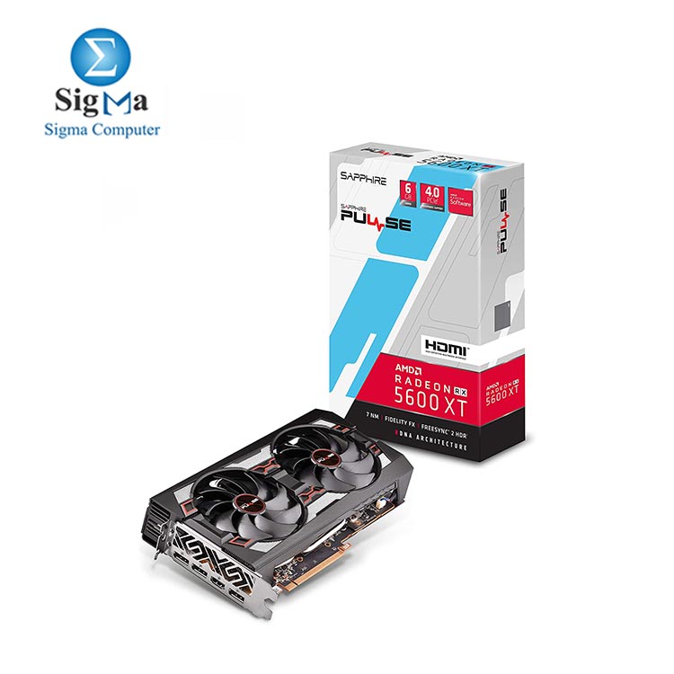 Sapphire  Radeon PULSE RX 5600 XT  6GB GDDR6 OC