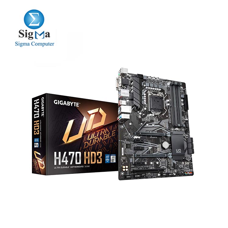 Gigabyte H470 HD3  LGA1200INTELH470ATXDual M.2SATA 6GbsUSB 3.2 Gen 1HDMI DDR4 Motherboard 