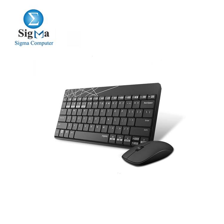 Rapoo 8000M Wireless Bluetooth 3.0 4.0 Keyboard And Mouse Combo