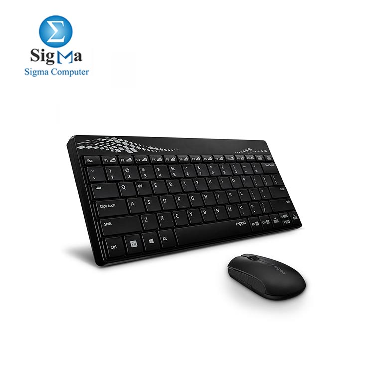 RAPOO 8000 Black Wireless Mouse   Keyboard Combo