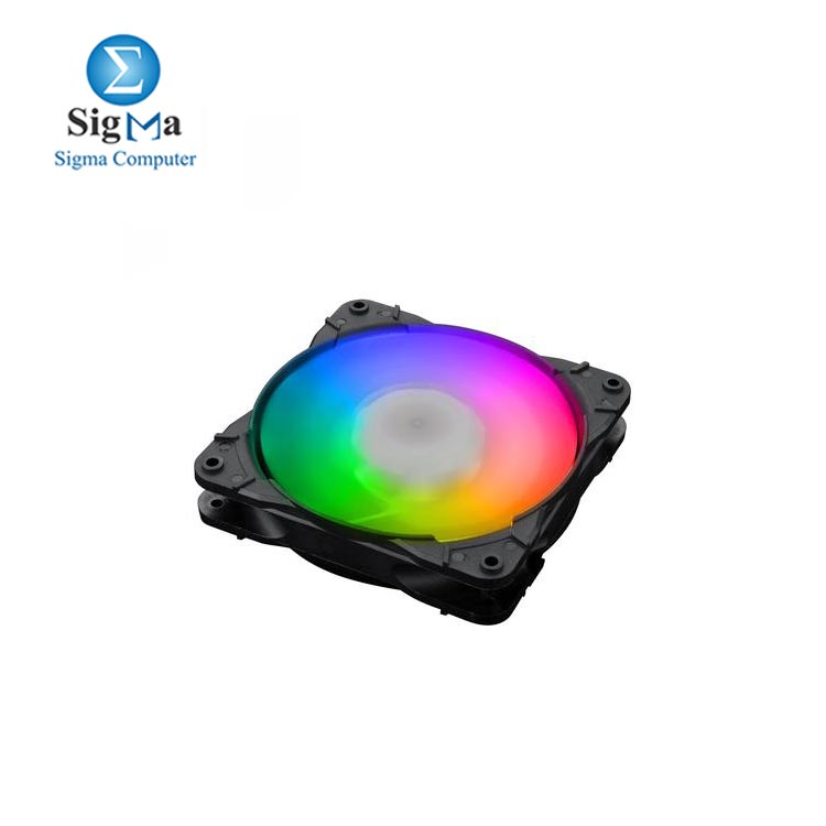 Redragon GC-F007 Computer Case 3x 120mm PC Cooling Fan, RGB LED Quiet High Airflow Adjustable Color LED Fan