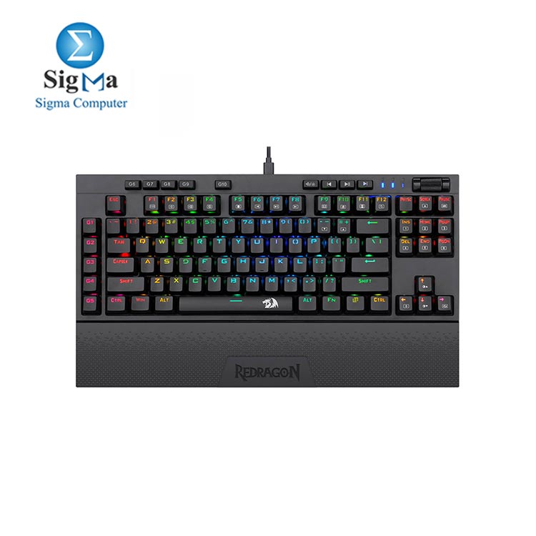 Redragon K596 VISHNU 2.4G WirelessWired RGB Mechanical Gaming Keyboard