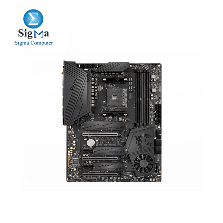  MSI Meg X570 Unify Motherboard  AMD AM4  DDR4  PCIe 4.0  SATA 6GB s  M.2  USB 3.2 Gen 2  Ax Wi-Fi 6  Bluetooth 5  ATX  