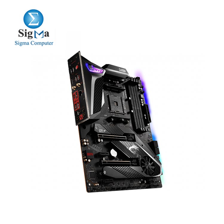 MSI MPG X570 GAMING PRO CARBON WIFI Motherboard Mystic Light RGB  AMD AM4  DDR4  PCIe 4.0  SATA 6Gb s  M.2  USB 3.2 Gen 2  AX Wi-Fi 6  HDMI  ATX  