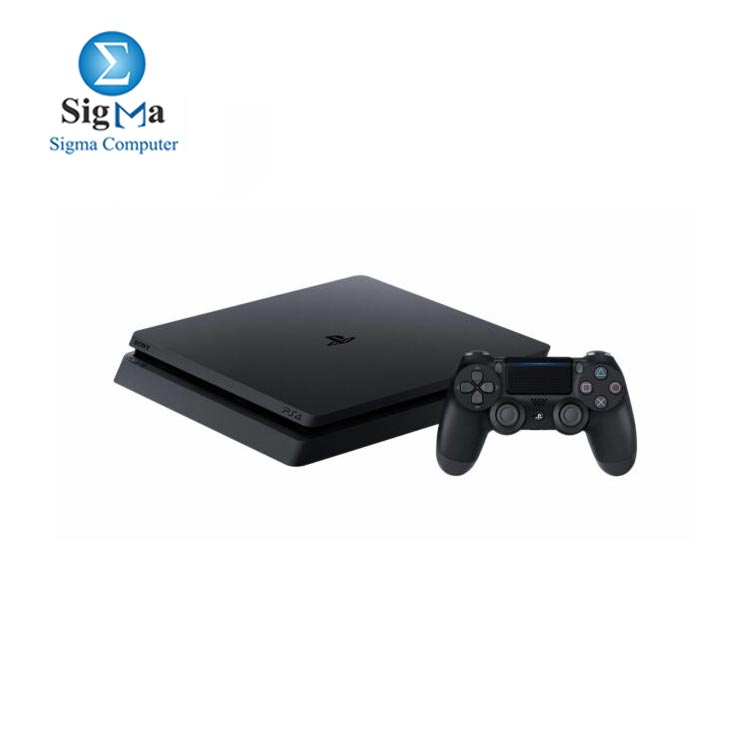 Sony PlayStation 4 Slim with 3 Games and PlayStation Plus 90 Days Subscription, 500GB, Jet Black