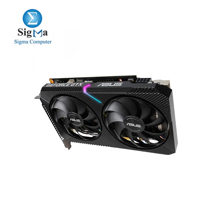 Asus DUAL GTX1660 SUPER MINI OC, 6GB DDR6, DVI, HDMI, DP, 1860MHz Clock