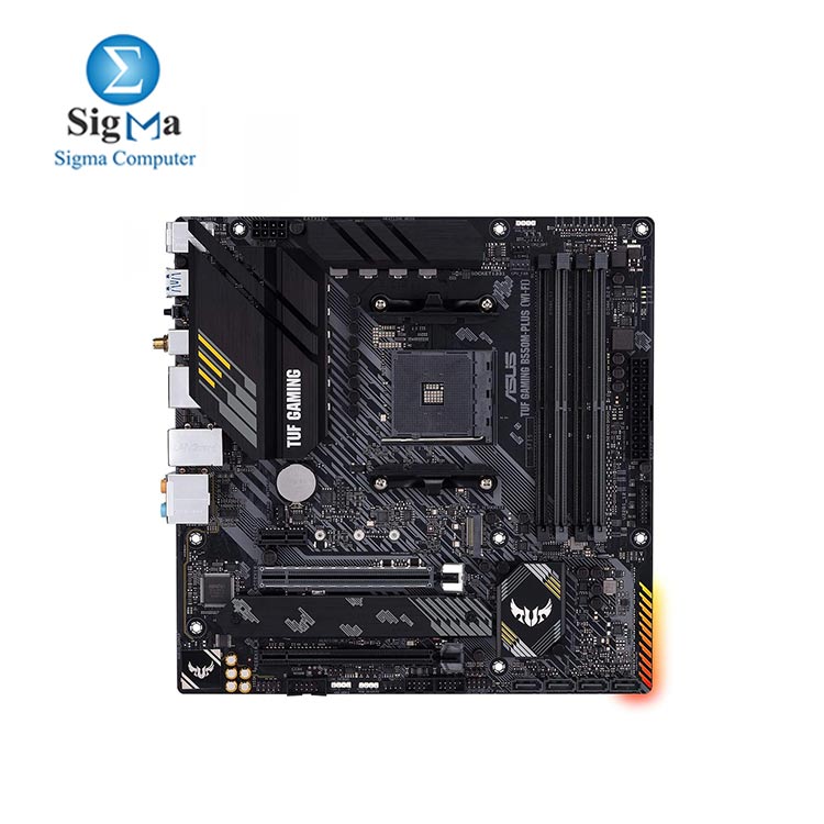 ASUS TUF Gaming B550M-PLUS (WiFi 6) AMD AM4 (3rd Gen Ryzen microATX Gaming Motherboard