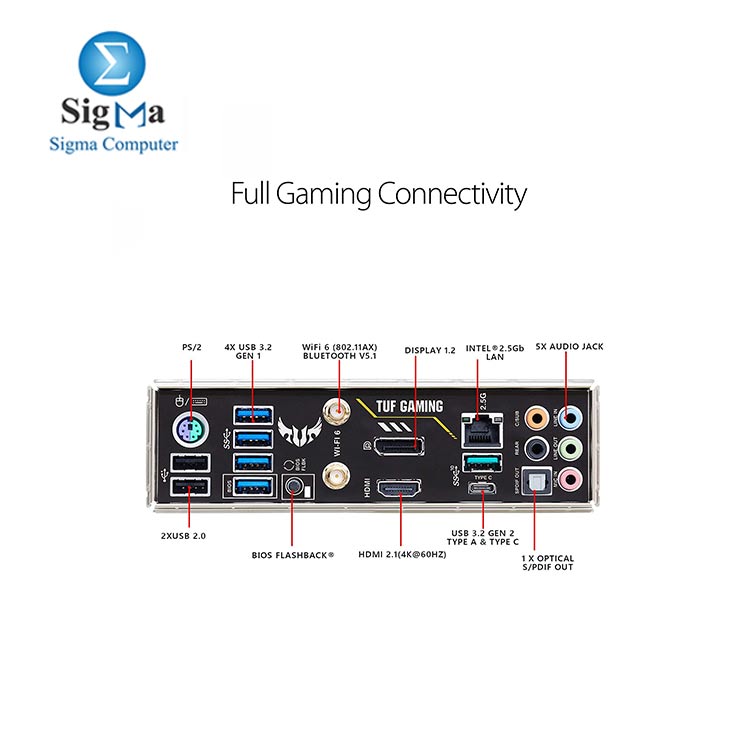 ASUS TUF Gaming B550M-PLUS  WiFi 6  AMD AM4  3rd Gen Ryzen microATX Gaming Motherboard