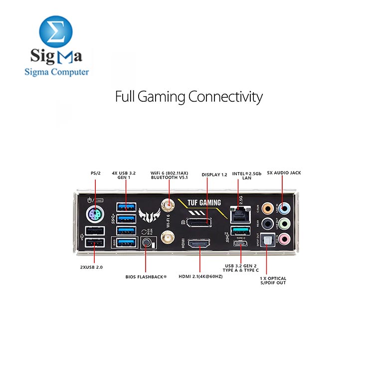 ASUS TUF Gaming B550M-PLUS (WiFi 6) AMD AM4 (3rd Gen Ryzen microATX Gaming Motherboard