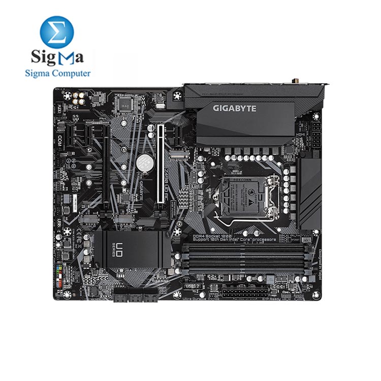 GIGABYTE Z490 UD AC LGA 1200 Intel Z490 ATX Motherboard with Dual M.2, SATA 6Gb/s, USB 3.2 Gen 2, Intel 802.11ac