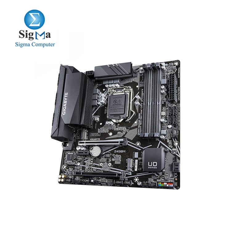 GIGABYTE Z490M Multi-Graphics, Intel GbE with cFosSpeed, USB 3.2 Gen2 Type-A ,USB 3.2 Gen1 Type-C MOTHERBOARD