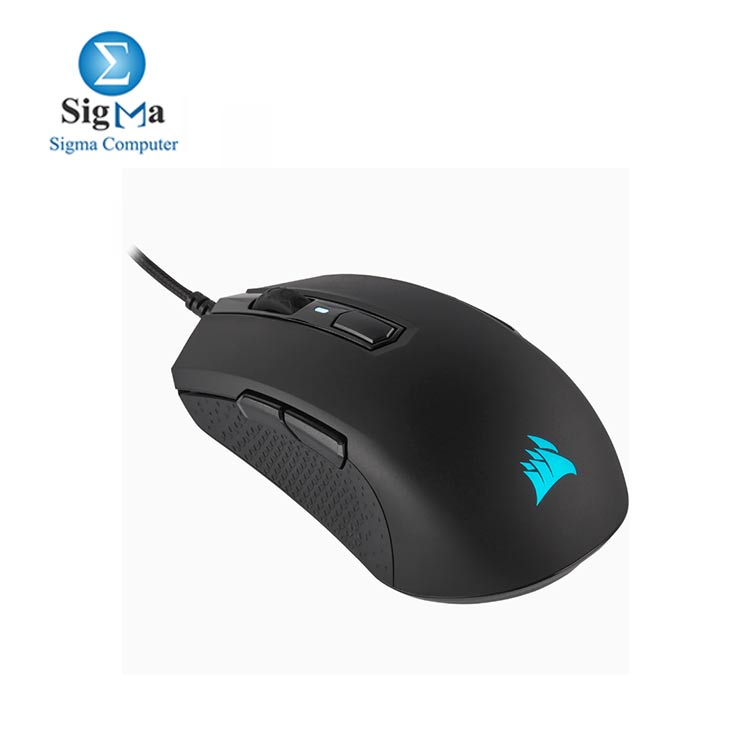 Corsair M55 RGB Pro Wired Ambidextrous Multi-Grip Gaming Mouse - 12,400 DPI  - 8 Buttons - Black