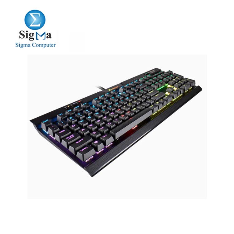 Corsair K70 RGB MK.2 Rapidfire Mechanical Gaming Keyboard - USB Passthrough & Media Controls - Fastest & Linear - Cherry MX Speed - RGB LED Backlit