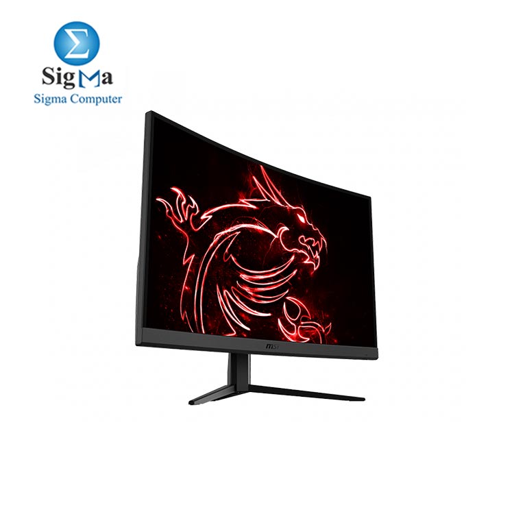 MSI OPTIX G27CQ4 GAMING MONITOR - 27 Inch 16:9 WQHD 2560 x 1440 VA 165Hz 1ms 1500R FreeSync Premium DisplayPort HDMI Anti-Flicker Less Blue light Frameless Black