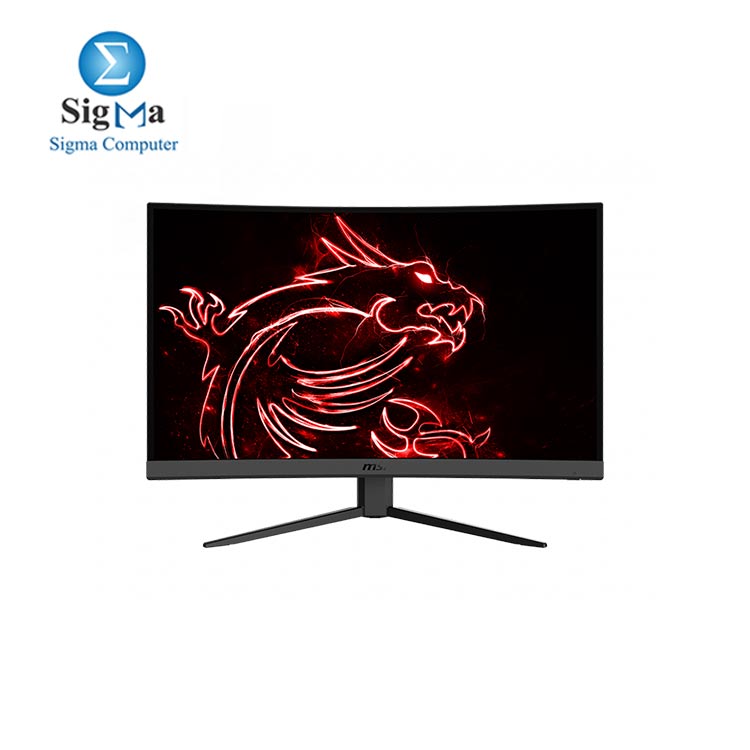 MSI OPTIX G27CQ4 GAMING MONITOR - 27 Inch 16:9 WQHD 2560 x 1440 VA 165Hz 1ms 1500R FreeSync Premium DisplayPort HDMI Anti-Flicker Less Blue light Frameless Black