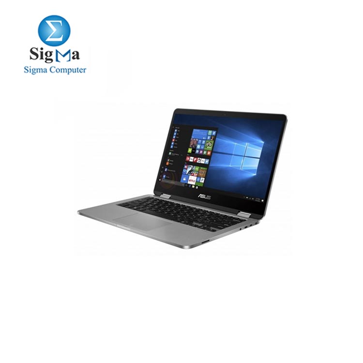 ASUS VivoBook Flip TP401MA-BZ215T Celeron N4020-4GB-SSD 128GB-Intel UHD Graphics-14 HD Touch-Win10-Grey-Stylus pen free bundle