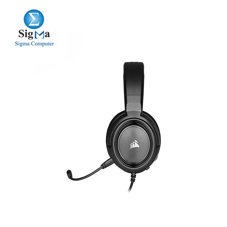 Corsair HS45-7.1 Virtual Surround Sound Gaming Headset w/USB DAC - Memory Foam Earcups