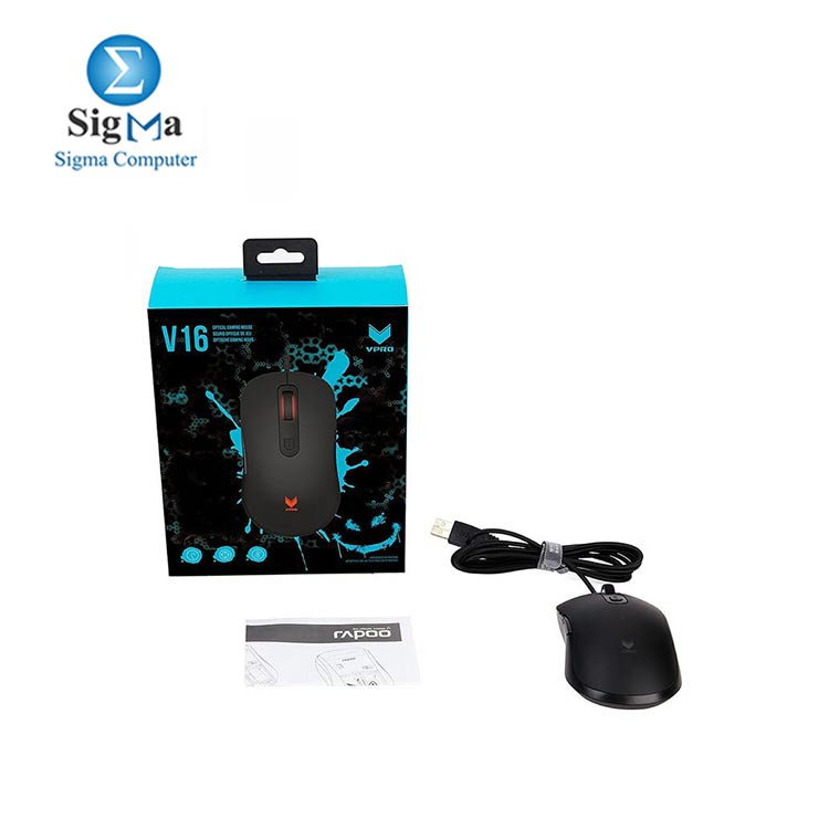 RAPOO VPRO V16 Gaming Optical Mouse - Black
