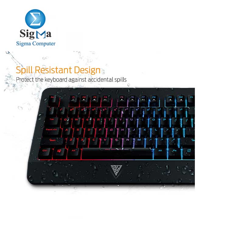 GAMDIAS Hermes E1A Mechanical Gaming Keyboard, Spill Resistant with Zeus E2 Optical Mouse and NYX E1 Mouse Mat