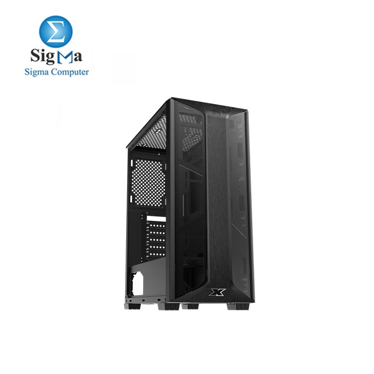  XIGMATEK TRIO GAMING MID TOWER CASE ATX, USB3.0x1+USB2.0x2, Meshed Grill FP & Left TG, 4PCS X20F Fan