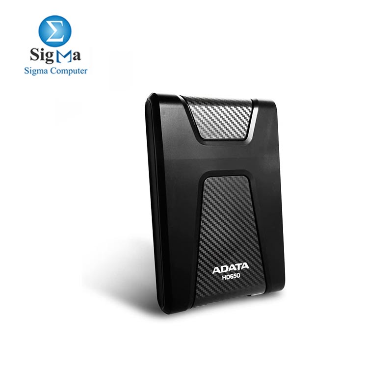 ADATA HD650 1TB DURABLE Anti-Shock External Hard Drive  Black 