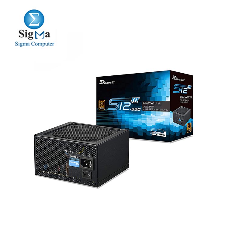 SeaSonic S12III Series 550W 80 Plus Bronze ATX Power Supply