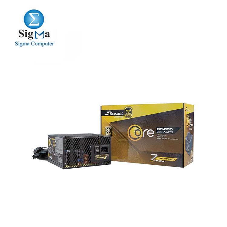 Seasonic CORE-GC-650 Non-Modular PC Power Supply 80PLUS Gold 650 Watts