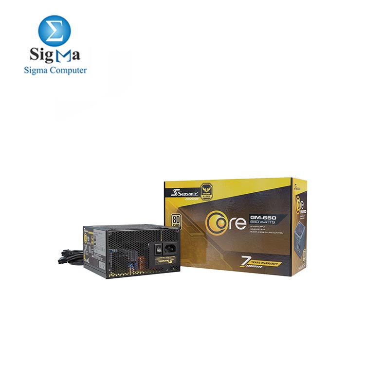 Seasonic CORE-GM-650 Partial modular PC Power Supply 80PLUS Gold 650 Watt