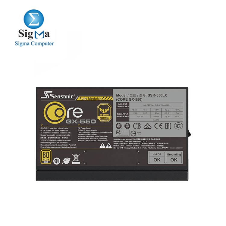 Seasonic CORE GX-650  650W 80  Gold  Full-Modular  Fan Control in Fanless  Silent  and Cooling Mode  Perfect Power Supply SSR-650FX