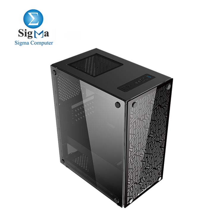 CASE Xigmatek Mini Tower Micro ATX Case Nyx-3F with Glass Panels  Black 