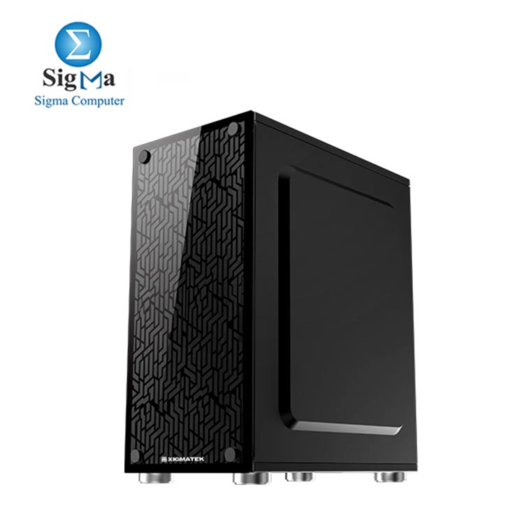 CASE Xigmatek Mini Tower Micro ATX Case Nyx-3F with Glass Panels  Black 