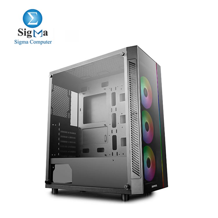 DEEPCOOL MATREXX 55 V3 ADD-RGB 3F  PC case 3x120mm ADD-RGB Fans Pre-Installed -Black Color
