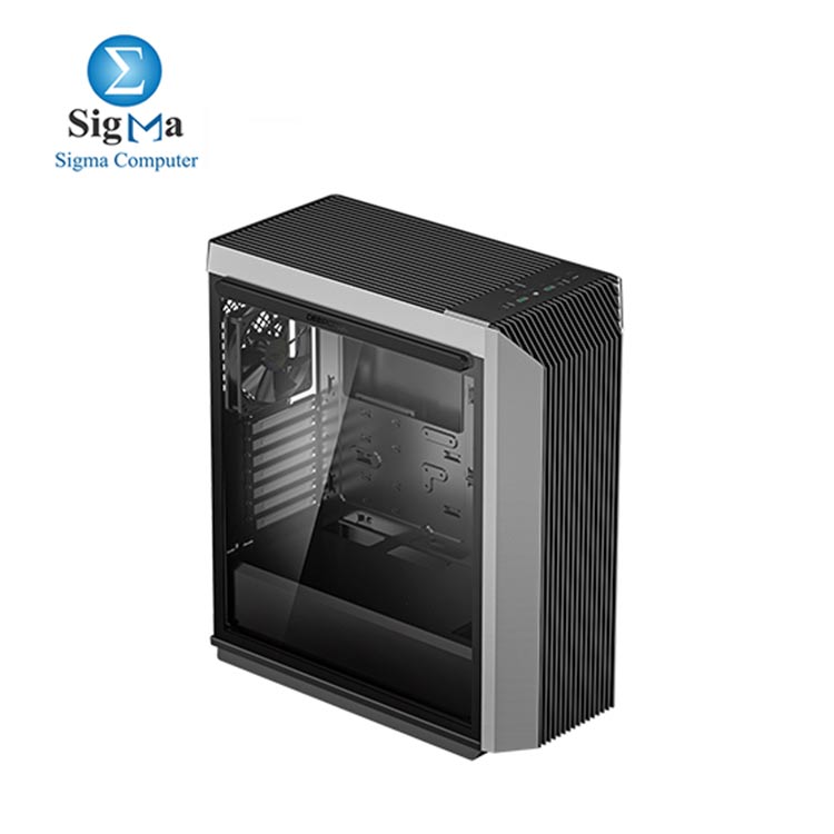 DeepCool CL500 Mid-Tower ATX Case High Airflow Mesh Front Panel I O USB Type-C port Tempered Glass Magnetic Side Panel Built-In Fan Hub and Graphics Card holder