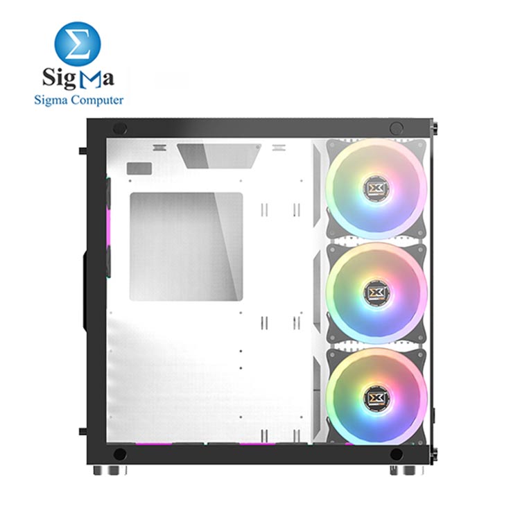 XIGMATEK Aquarius Plus  white  MID-TOWER Gaming Case 7 ARGB fans 